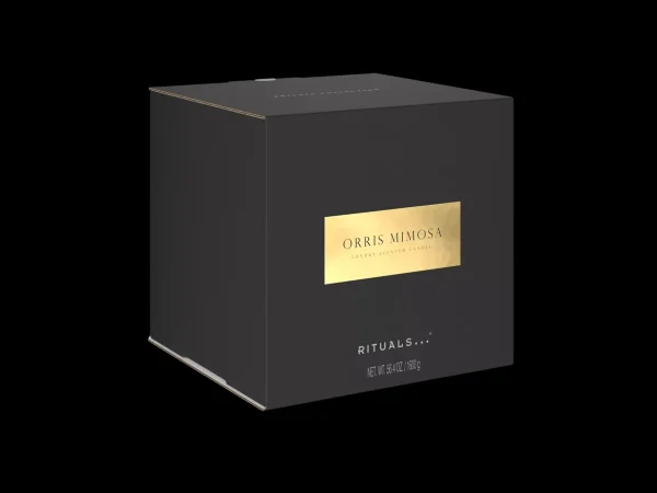 Rituals Large Orris Mimosa Scented Candle With Metal Sleeve | Candele Profumate