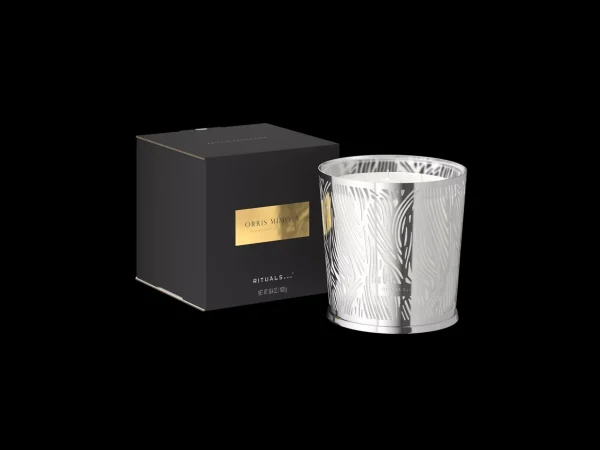 Rituals Large Orris Mimosa Scented Candle With Metal Sleeve | Candele Profumate