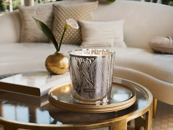 Rituals Large Orris Mimosa Scented Candle With Metal Sleeve | Candele Profumate